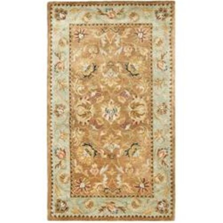 Safavieh 2 x 3 ft. Accent Traditional Bergama- Brown and Blue Hand Tufted Rug BRG161A-2